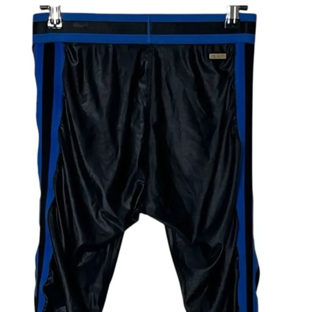 Alala Varsity Tight Leggings Size Small Black Blue Contrast High Rise Athleisure